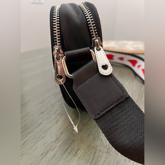 Brighton Black Crossbody with Red Heart Strap - Picture 6 of 9